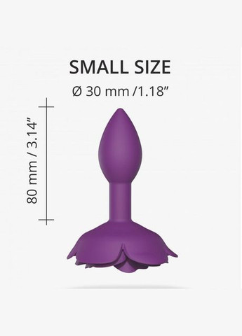 Силіконова анальна пробка OPEN ROSES S SIZE - PURPLE RAIN Love To Love (369953087)