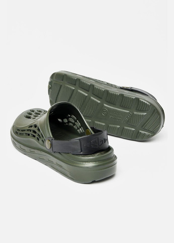 Темно-зеленые кэжуал кроксы мужские темно-зеленого цвета Let's Shop