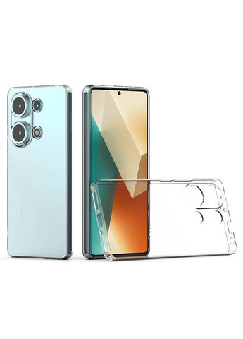 Чохол TPU Transparent 1,5 mm Full Camera для Xiaomi Redmi Note 13 Pro 4G/Poco M6 Pro 4G/Note 14S Прозорий Epik (372846021)