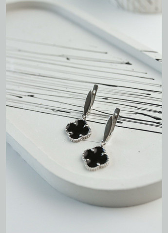 Сережки срібні з емаллю 1017 No Brand (316397580)