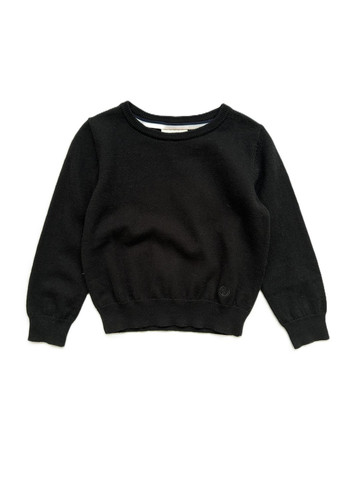 OVS 2000-350 світшот з тонкої в'язки чорний для дівчинки однотонний чорний святковий, коктейльний, діловий, повсякденний, кежуал, денім бавовна, вовна