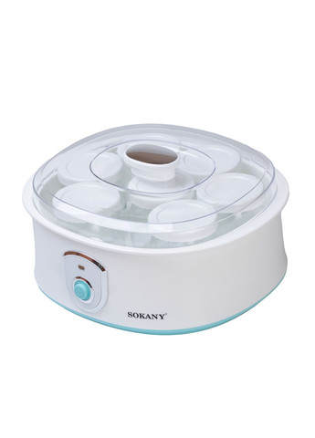 Йогуртниця домашня SK-2304 на 7 баночок, білий Sokany SK2304 (302240036)