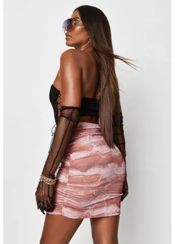 Коричневая юбка Missguided