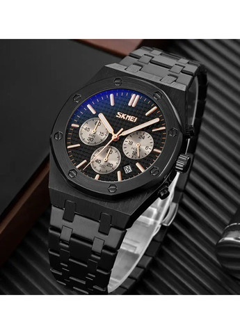 Мужские наручные классические часы 9296 (Черный) Skmei (314483703)