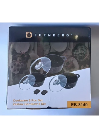Набір посуду з мармуровим покриттям EB-8140 Edenberg (301350887)