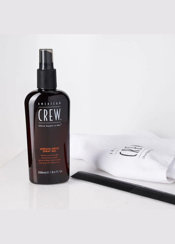 Спрей-гель для волосся середньої фіксації Medium Hold Spray Gel 250 мл 738678151846 American Crew (317304418)
