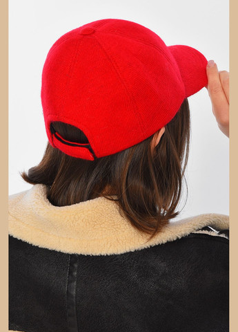 Кепка жіноча ангорова червоного кольору Let's Shop (311503989)