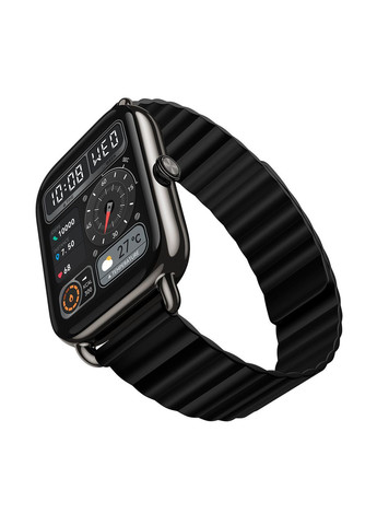 Умные часы RS4 Plus (LS11) металлический корпус и ремешок черные Haylou (351362958)