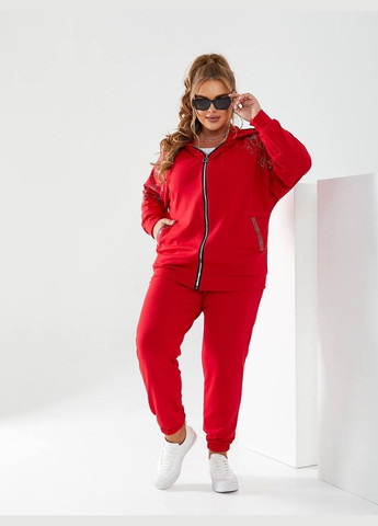 Жіночий прогулянковий костюм колір червоний р.48/50 453783 New Trend (289720130)