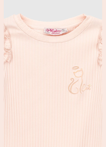 Розовая летняя футболка Viollen
