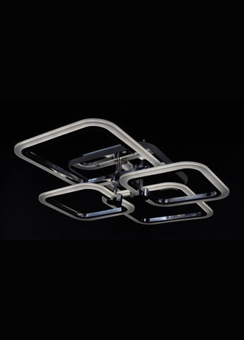 Люстра світлодіодна стельова LED світильник для квартири на стелю лед з пультом 26116 Хром 11х48х60 см. Sunnysky (364764340)