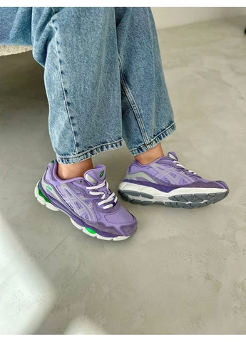 Комбіновані Осінні кросівки чоловічі asics gel violet асікс гель No Brand