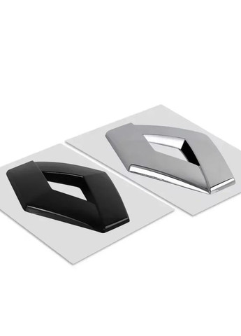 Эмблема багажника черная 87х110 мм пластик (на скотче) Renault (369610276)