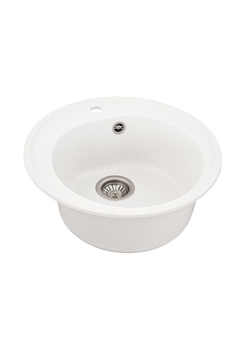 Гранитная мойка для кухни LUNA 510 матовая Белая Valeso (358059897)