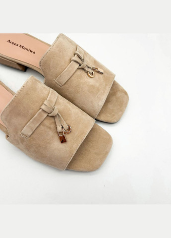 Светло-бежевые мюли (р) замша 0-1-1-am-590-1601-316y Arees Meniwa