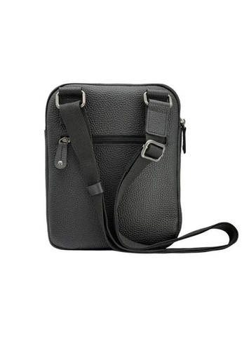 Мужская сумка из натуральной кожи на молнии черная. El.Club 808510 (370286706)