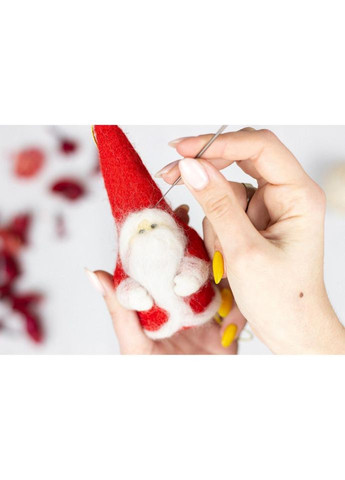 Дитячий набір творчості Валяння «Санта Клаус» ВАЛ-006 натуральна вовна No Brand (330602276)