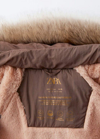 Коричнева зимня куртка Zara