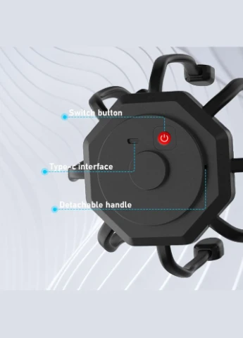 Масажер для голови Восьминіг з вібрацією і USB-зарядкою · Релаксаційний електричний масажер No Brand (342757382)
