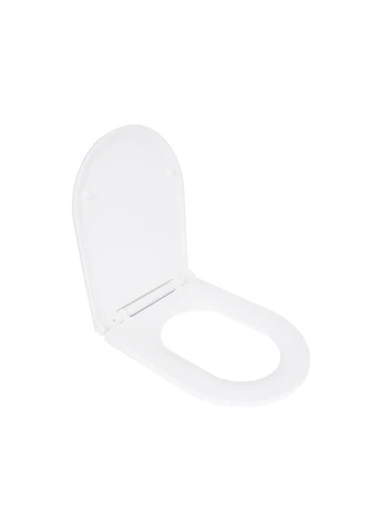 Сиденье для унитаза (Kolibri) 455×360×30 мм, White, с микролифтом Slim Duroplast, Quick Release Qtap QTST179W49488 (384151216)