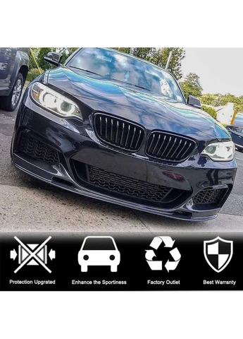 Накладка на передній бампер V2 (для F22/23 M-Sport, Карбон) для 2 серія F22/23 2014-2021 рр BMW (389782516)