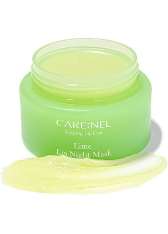 Увлажняющая ночная маска с лаймом Lip Sleeping Mask Lime 23 g CARENEL (358499778)
