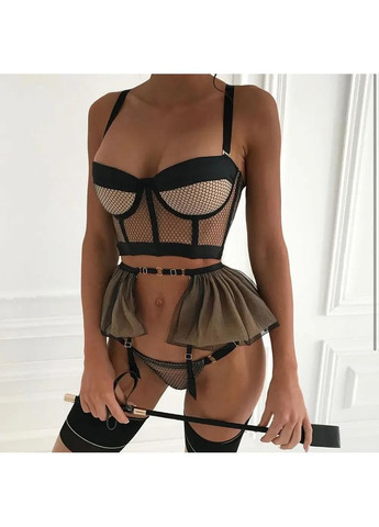 Черный демисезонный кружевное нижнее белье. ажурный комплект женского белья, элитное нижнее белье, красивое эротическое женское белье. No Brand