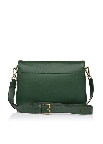 Сумка женская кожаная кросбоди зеленая (Д/Ш/В) 25/7/15 (см) No Brand (337669917)
