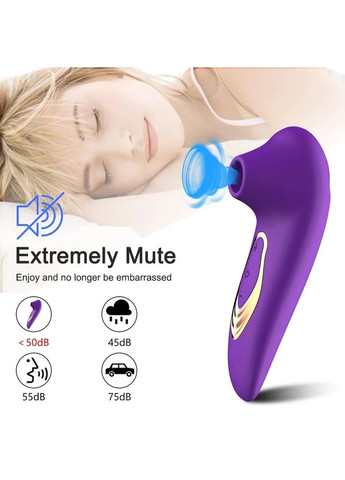 Вакуумный клиторальный вибратор для стимуляции клитора Violet фиолетовый STF (314860954)