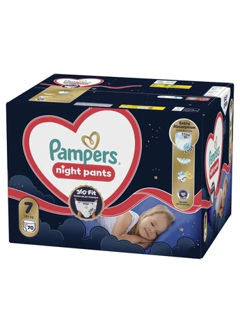 Підгузки Night Pants Розмір 7 (15+ кг) 70 шт (8006530320504) Pampers (401534868)