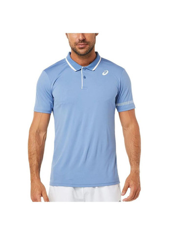 Голубая футболка муж. court polo shirt голубой Asics