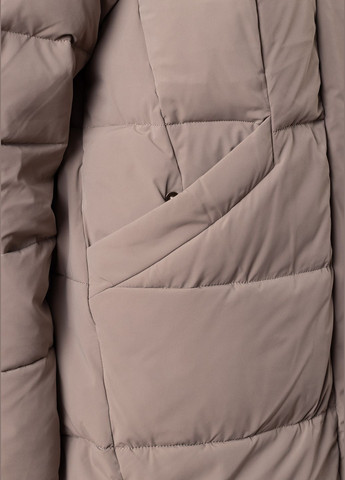 Серо-бежевый зимний Пуховик Towmy