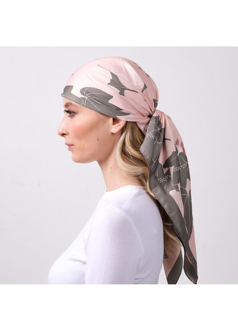 Платок женский с принтом атлас разноцветный КЛАРА LuckyLOOK 728-141 (360938700)