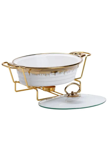 Мармитница керамическая 1 литр круглая, подставка с подогревом HP1025 Yiwu (335809573)