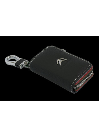 Ключниця, шкіряна автоключниця з логотипом СИТРОЕН (чорна 17006) Citroen (360949162)