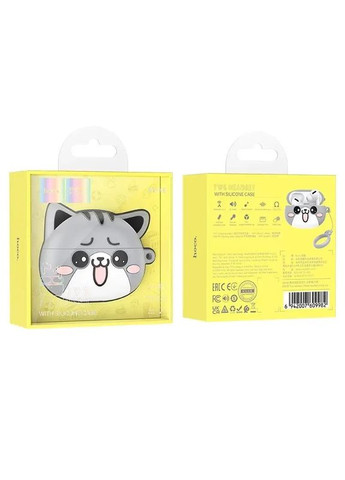 Бездротові Блютуз-навушники EW48 котик 300 мА·год 4 години сірий Hoco (353497616)