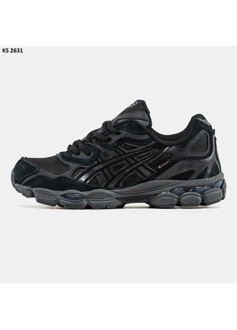 Чорні Осінні кросівки чоловічі asics gel-nyc gore-tex black асікс гель нюк No Brand