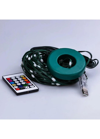 Розумна гірлянда Smart 250 LED довжина 2,5 м з керуванням зі смартфона зелена, мультиколор 1733043GR Garlando (370373386)