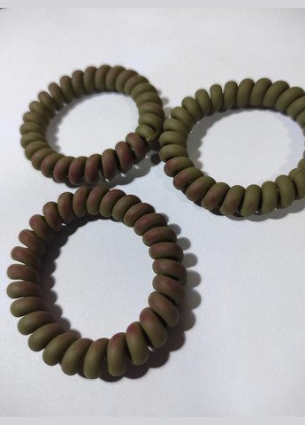 УЦИНКА! Резинка Спираль толстая матовая хаки 5,5 см No Brand (330769088)