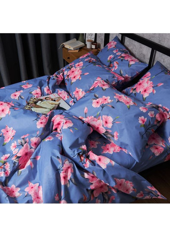 Комплект постільної білизни Микросатин Premium «» Полуторний 143х210 наволочки 2х70х70 (MS-820007542) Moon&Star Blossom Sky (356116258)