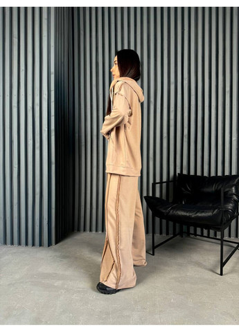 Жіночий спортивний костюм-трійка: кофта, майка та штани палаццо MonCher (357233620)