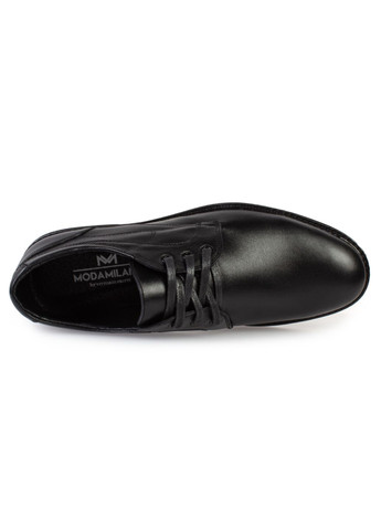 Черные классические туфли мужские бренда 9402230_(1) ModaMilano на шнурках