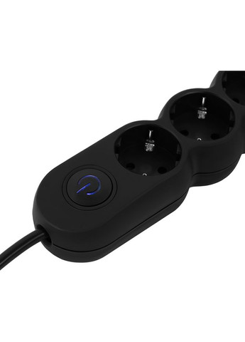 Удлинитель Plus 3 розетки 10м 10A 3x1.0мм2 Black (-U03VES10MBK) 2E (322938095)