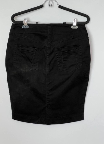 Черная повседневная однотонная юбка черный Diesel