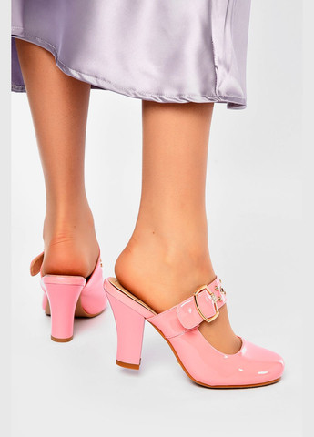 Розовые шлепки женские розового цвета Let's Shop