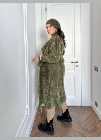 Подовжений жіночий кардиган оверсайз із тканини "Травка" InFashion Кардиган (316051369)