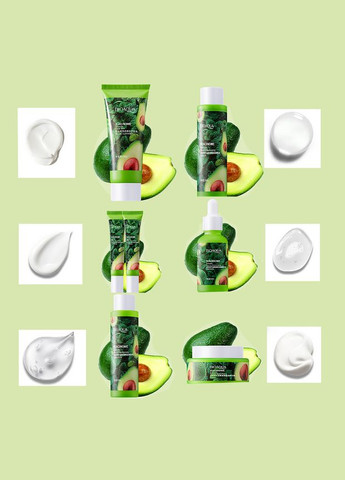 Набор по уходу за лицом Niacinome Avocado Elasticity Moisturizing 6в1 с автокадо 18 шт. Bioaqua (352012464)