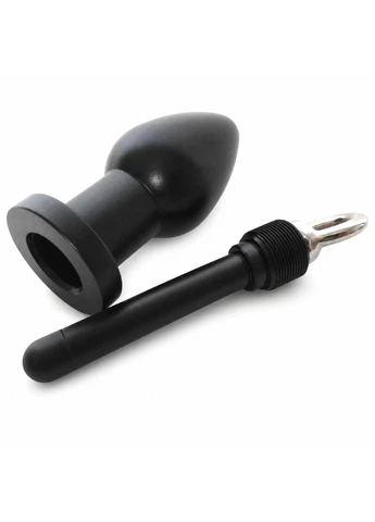 Анальний затор Metal Hollow Flushing Anus Plug Bdsm4u (402622913)