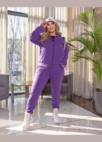 Жіночий прогулянковий костюм колір фіолетовий р.48/50 449292 New Trend (282927989)