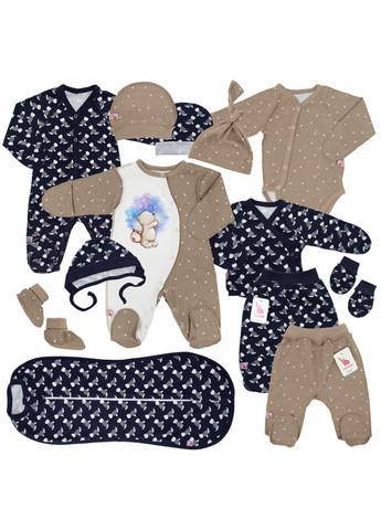 Комбинированный демисезонный набор одежды в родильный 13 в 1 york and mocco Tunes